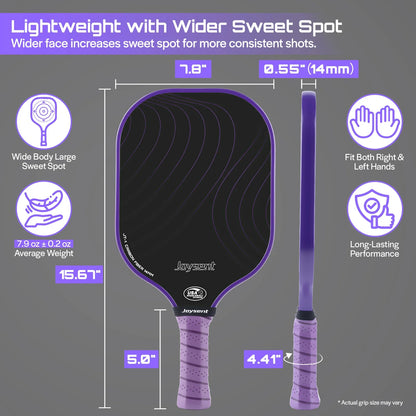 Pickleball Paddle USAPA Approved T300 Carbon Fiber