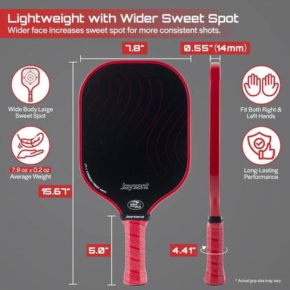 Pickleball Paddle USAPA Approved T300 Carbon Fiber