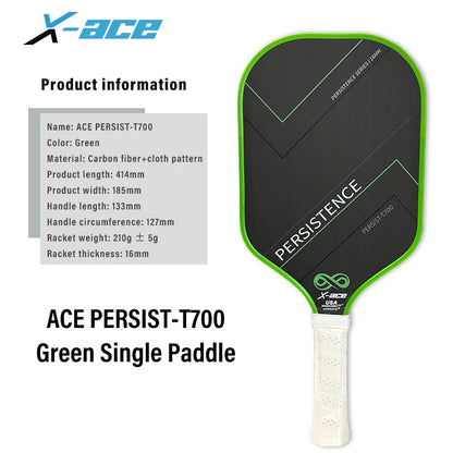 X-ace Pickleball Paddle Persist-T700 Carbon Fiber