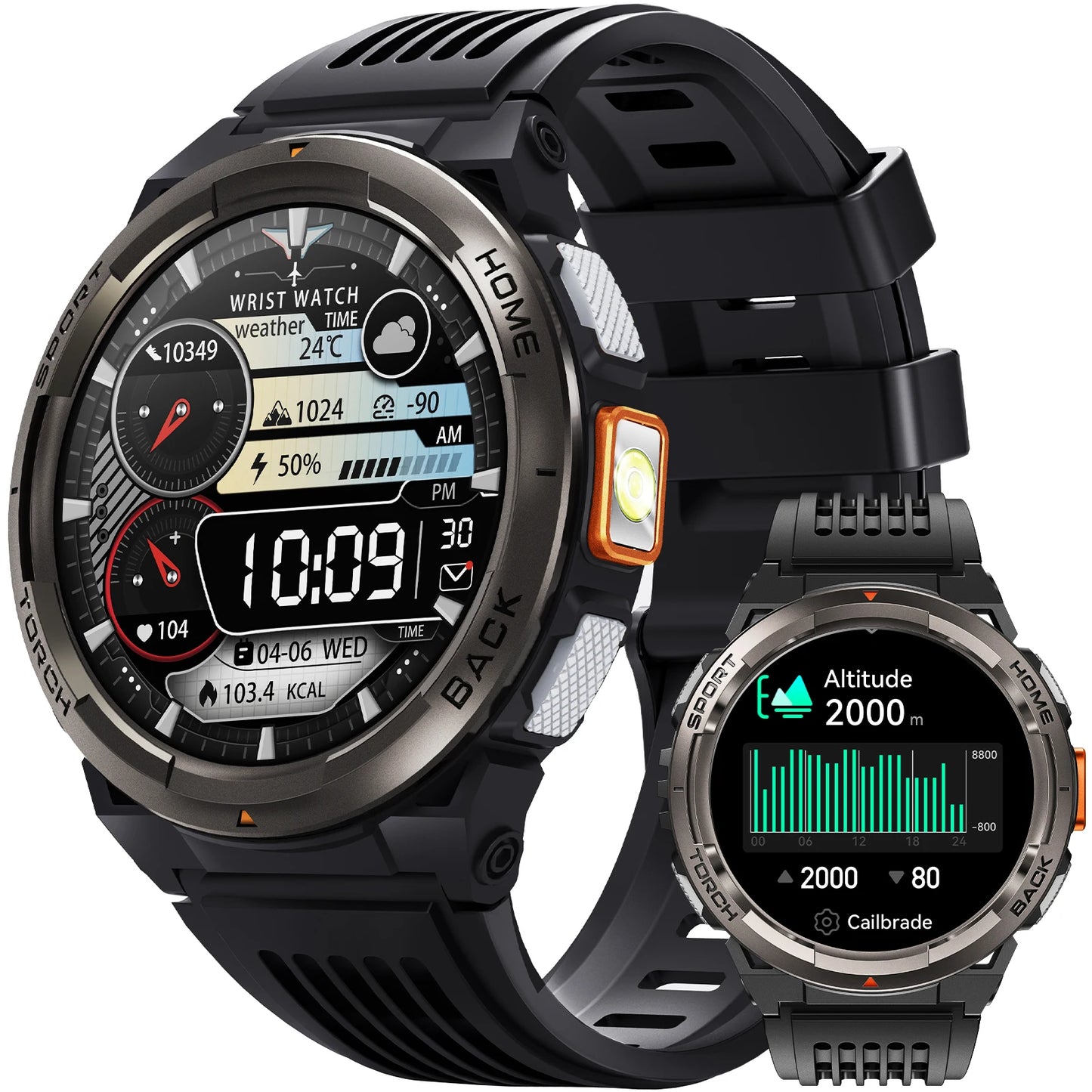 EIGIIS 1.45 Inch Waterproof Smart Watch KE5 3ATM