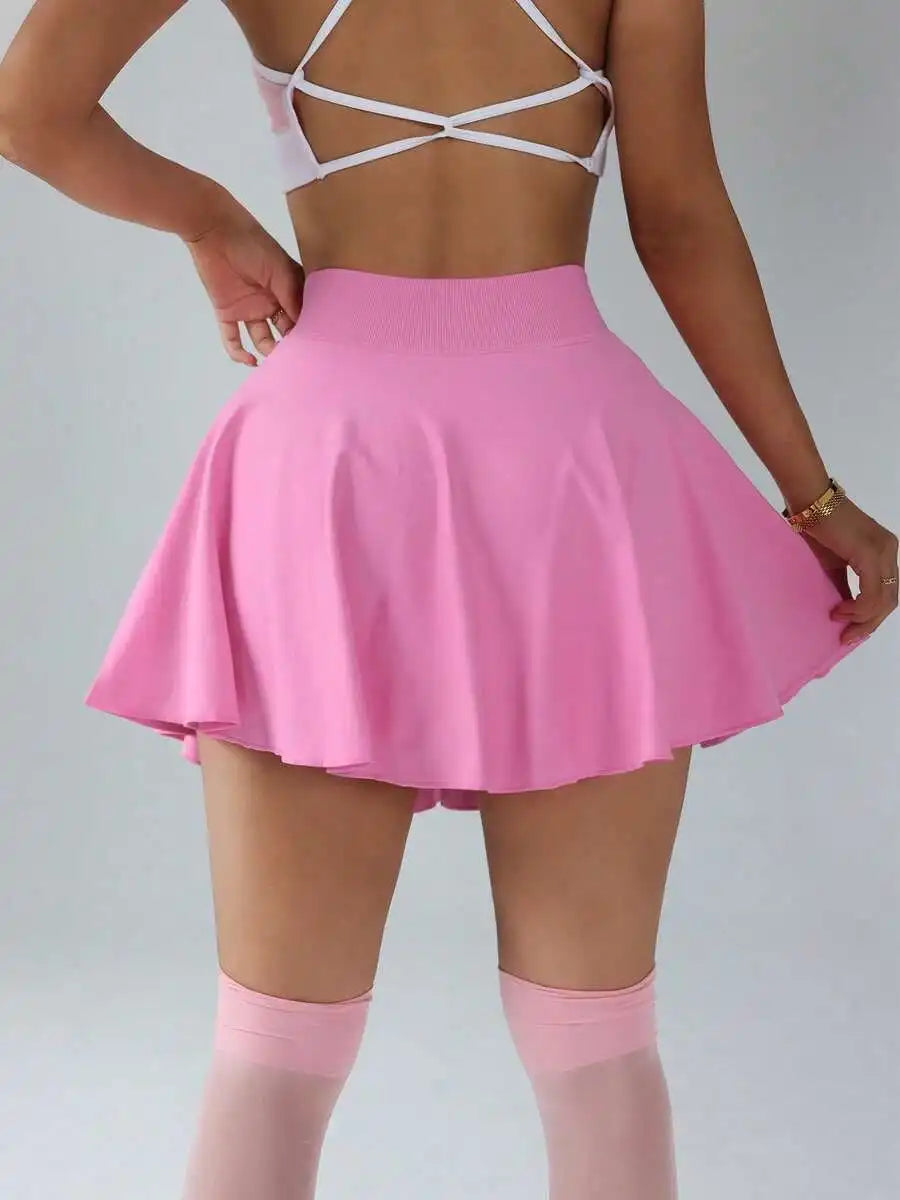 High-Waisted Badminton/Pickleball/Tennis/Volleyball Skort