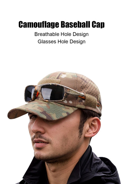 New Men Camouflage Sunscreen Baseball Cap