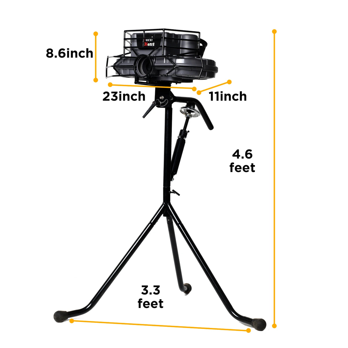 Baseball Pitching Machine Upgraded Version, 30 to 95 MPH with Regulation Baseballs