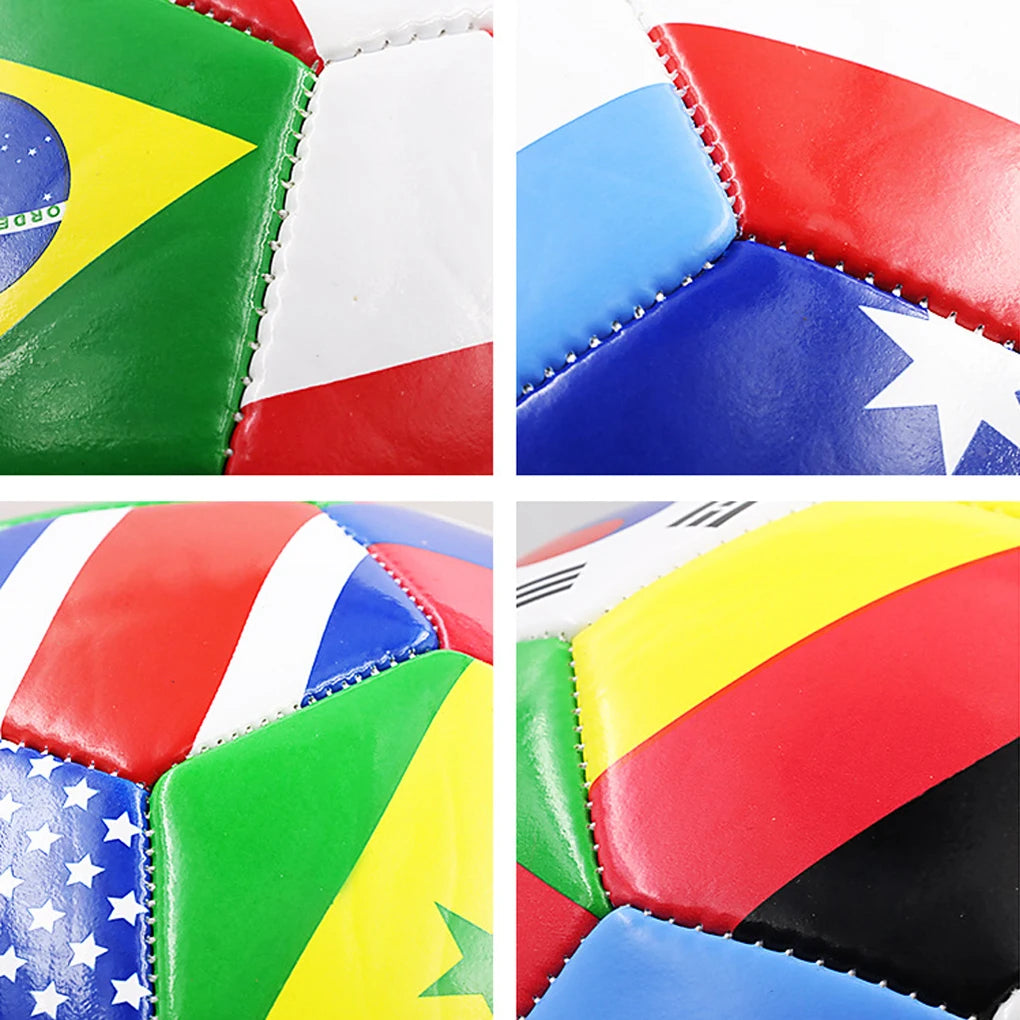 Flag Printed Soccer Ball Official Size 5