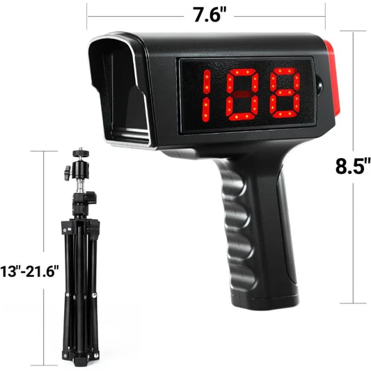 Baseball Radar Gun with Tripod LED LCD