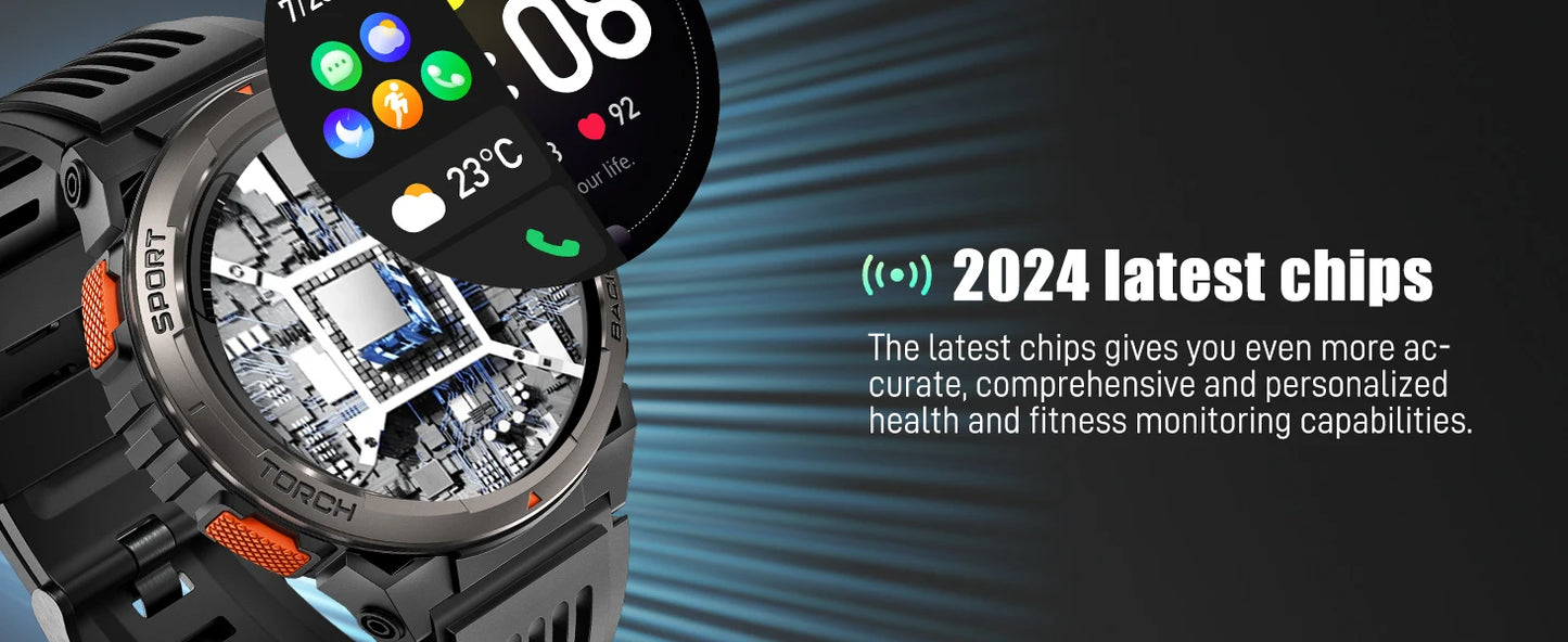 EIGIIS 1.45 Inch Waterproof Smart Watch KE5 3ATM