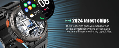 EIGIIS 1.45 Inch Waterproof Smart Watch KE5 3ATM