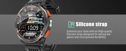 EIGIIS 1.45 Inch Waterproof Smart Watch KE5 3ATM