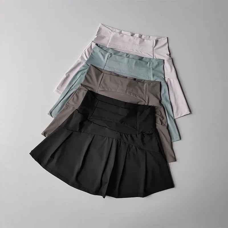 Women's High-Waisted Sports Short Skirt