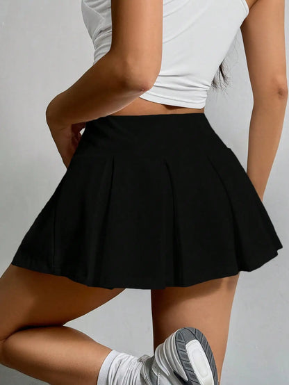 EZwear Summer Going Out Wide Waistband Waist Skorts