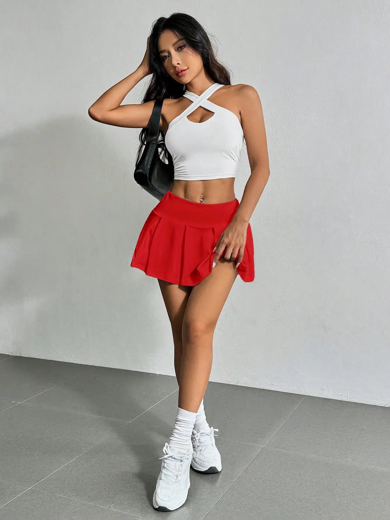 EZwear Summer Going Out Wide Waistband Waist Skorts