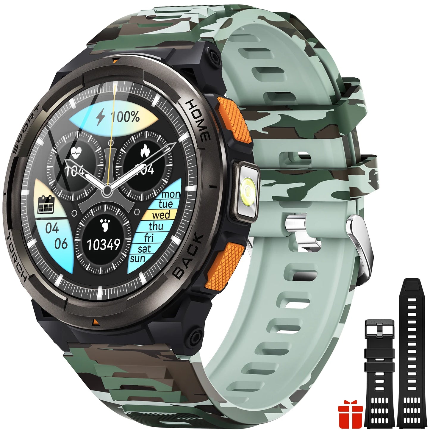 EIGIIS 1.45 Inch Waterproof Smart Watch KE5 3ATM