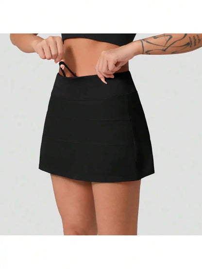 Womens High Waisted Tennis Skort