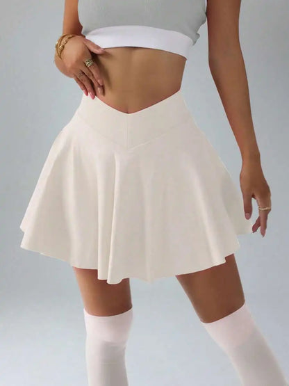 High-Waisted Badminton/Pickleball/Tennis/Volleyball Skort