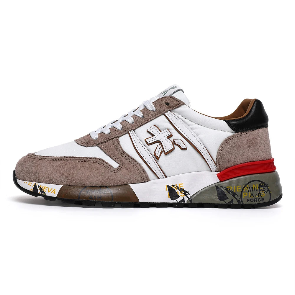 Men's Retro Camouflage Suede Sneakers