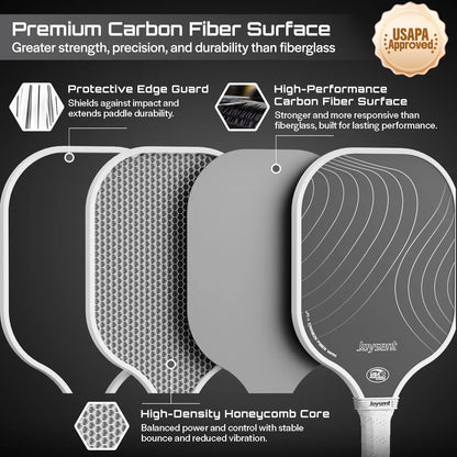Pickleball Paddle USAPA Approved T300 Carbon Fiber