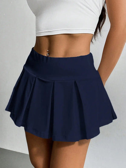 EZwear Summer Going Out Wide Waistband Waist Skorts