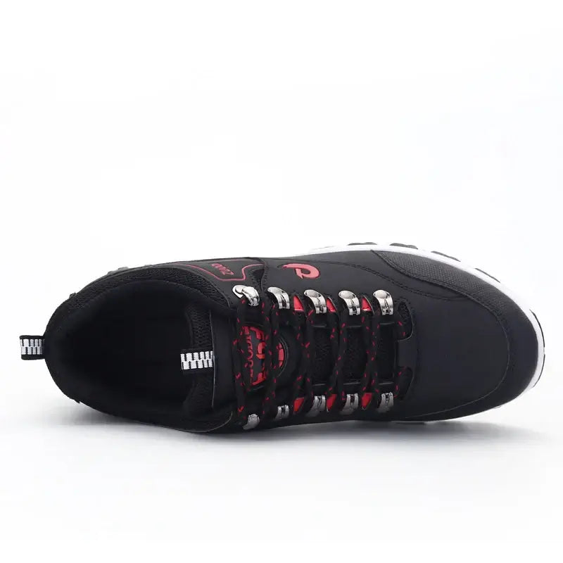 Men's Leather Casual Shoes - Lightweight Tennis Sneakers