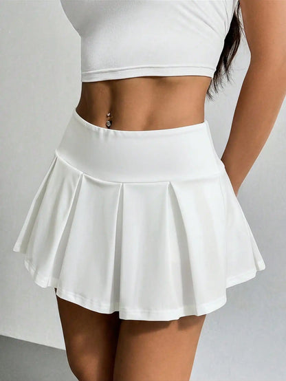 EZwear Summer Going Out Wide Waistband Waist Skorts