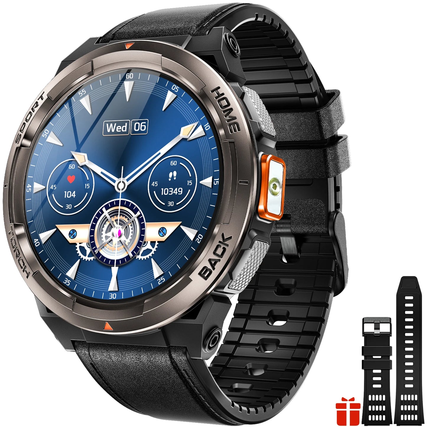 EIGIIS 1.45 Inch Waterproof Smart Watch KE5 3ATM