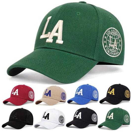 Unisex LA Letter Embroidery Snapback Baseball Caps