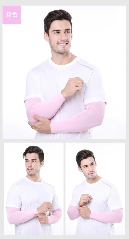 2Pcs Unisex Cooling Arm Sleeves
