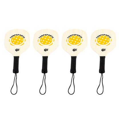 Portable Pickleball Net Set With 4 Paddles
