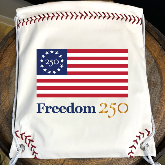 The Freedom250™ Baseball Drawstring Bag