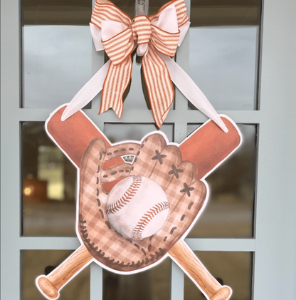 Home Run Season Door Hanger