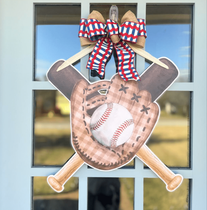 Home Run Season Door Hanger