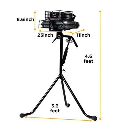 Baseball Pitching Machine Upgraded Version, 30 to 95 MPH with Regulation Baseballs