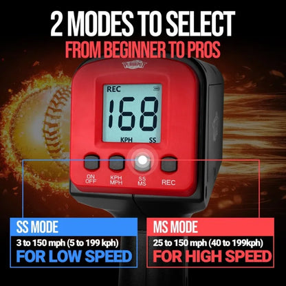 Baseball Radar Gun with Tripod LED LCD
