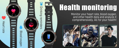 EIGIIS 1.45 Inch Waterproof Smart Watch KE5 3ATM