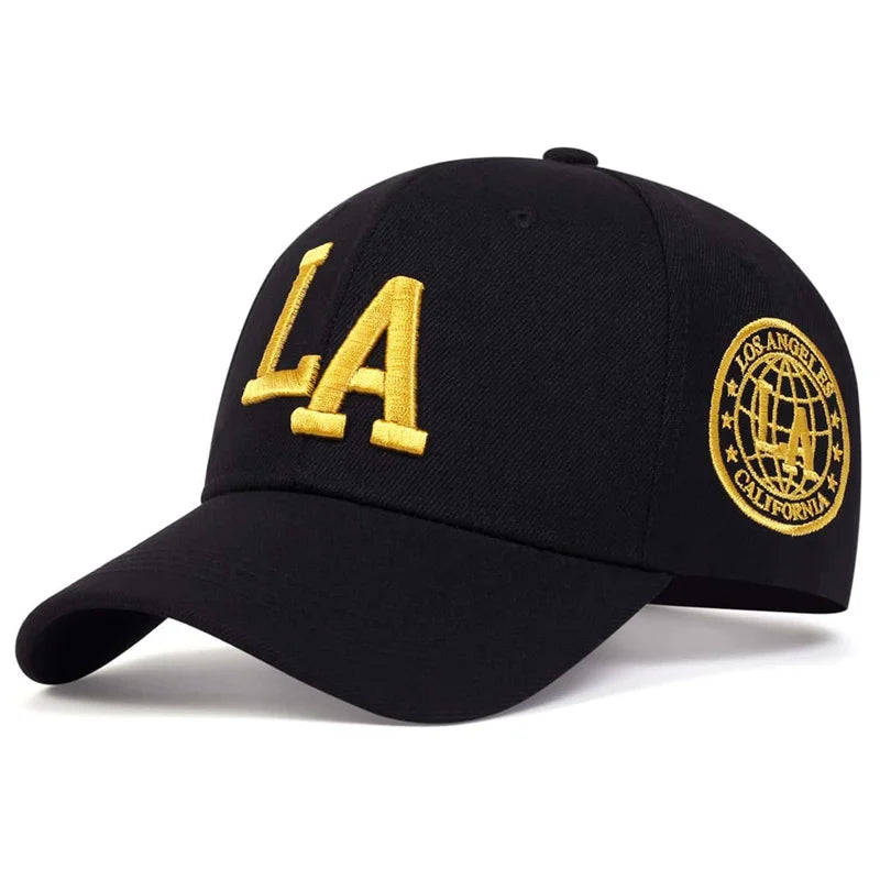 Unisex LA Letter Embroidery Snapback Baseball Caps