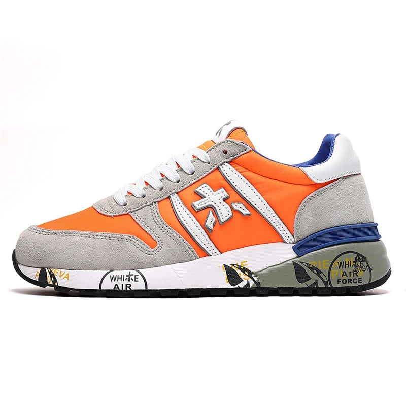 Men's Retro Camouflage Suede Sneakers