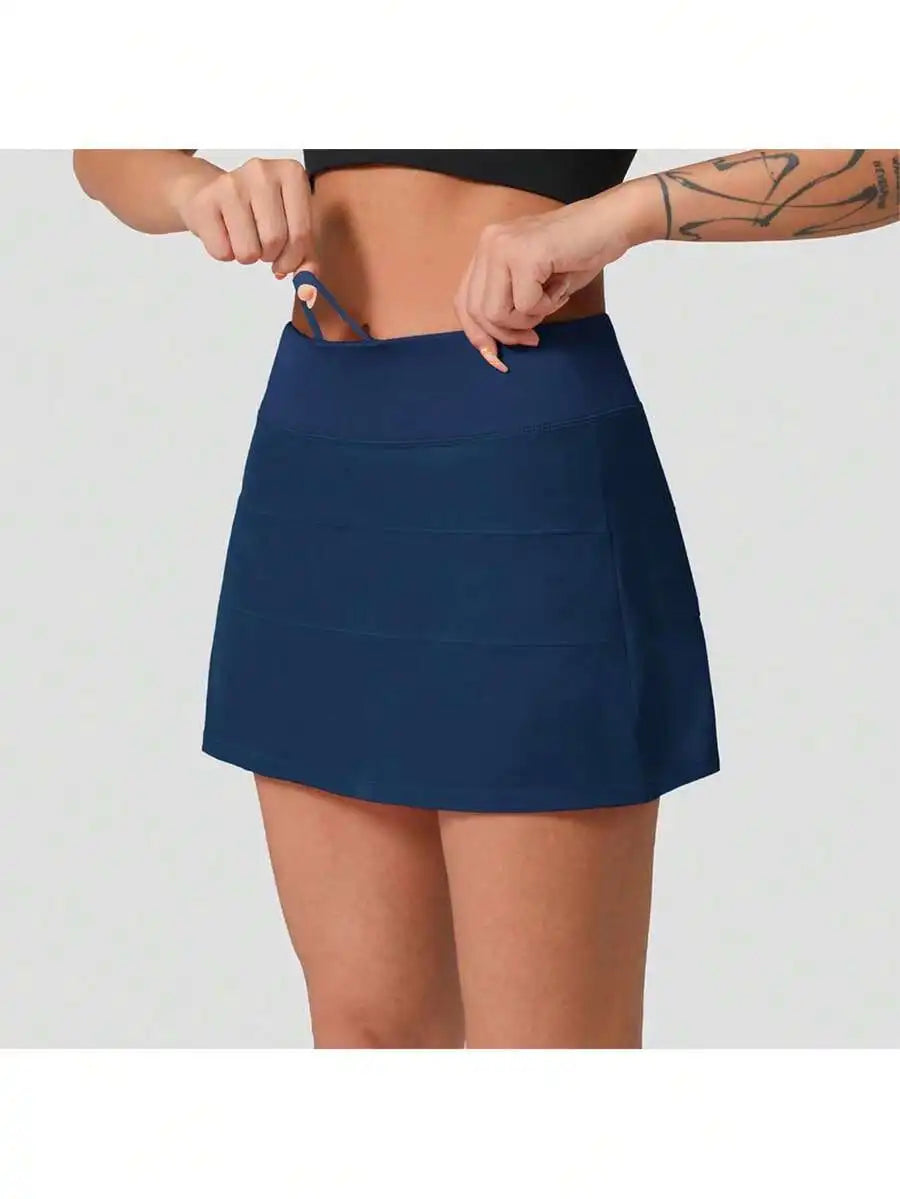 Womens High Waisted Tennis Skort