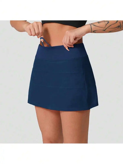 Womens High Waisted Tennis Skort
