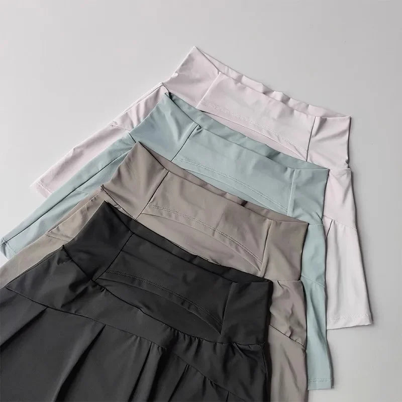 Women's High-Waisted Sports Short Skirt