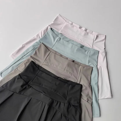Women's High-Waisted Sports Short Skirt