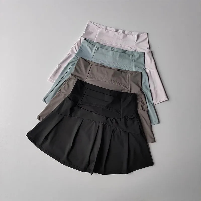 Women's High-Waisted Sports Short Skirt