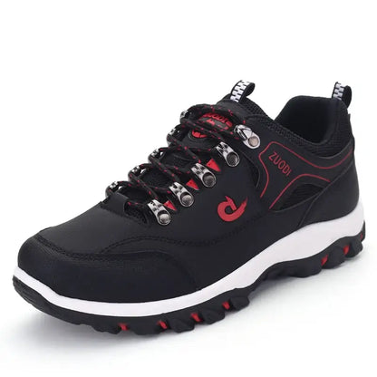Men's Leather Casual Shoes - Lightweight Tennis Sneakers