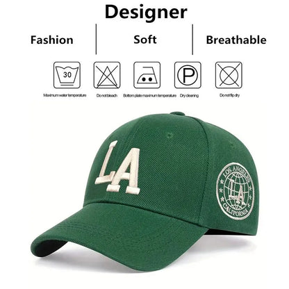Unisex LA Letter Embroidery Snapback Baseball Caps