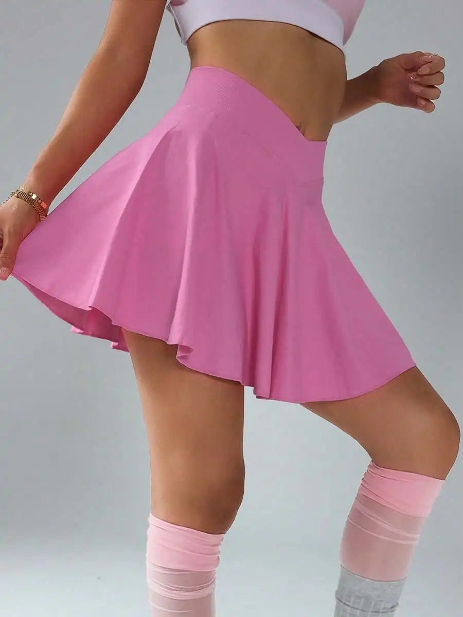 High-Waisted Badminton/Pickleball/Tennis/Volleyball Skort