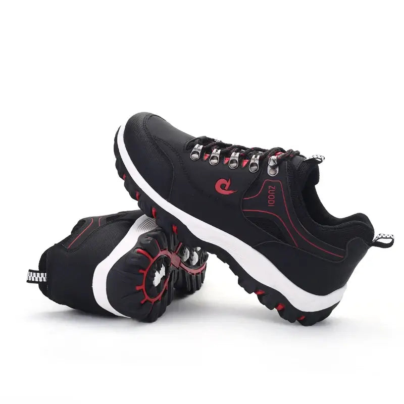 Men's Leather Casual Shoes - Lightweight Tennis Sneakers