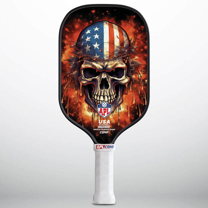 APL - Burning Skull | 16mm Carbon Fiber | Best Pickleball Paddles | American Pickleball League