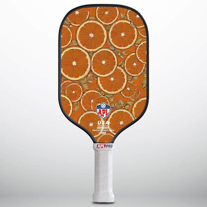 APL - Orange Slices Pickleball Paddle | 16mm Carbon Fiber | Best Pickleball Paddles | American Pickleball League