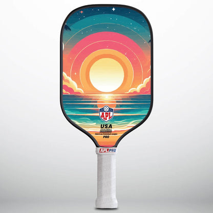APL - Colorful Patterns Pickleball Paddle | 16mm Carbon Fiber | Best Pickleball Paddles | American Pickleball League