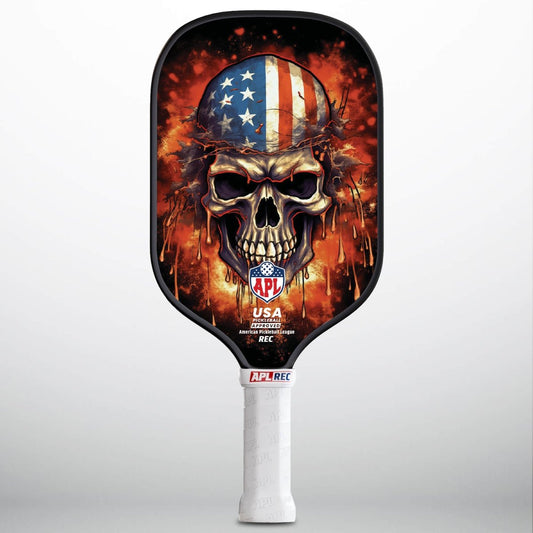 APL - Burning Skull | 16mm Carbon Fiber | Best Pickleball Paddles | American Pickleball League