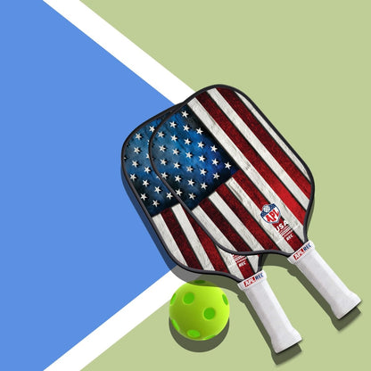 APL - US Flag Pickleball Paddle | 16mm Carbon Fiber | Best Pickleball Paddles | American Pickleball League