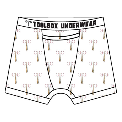 Toolbox Underwear - The Baseballs & Bat Briefs